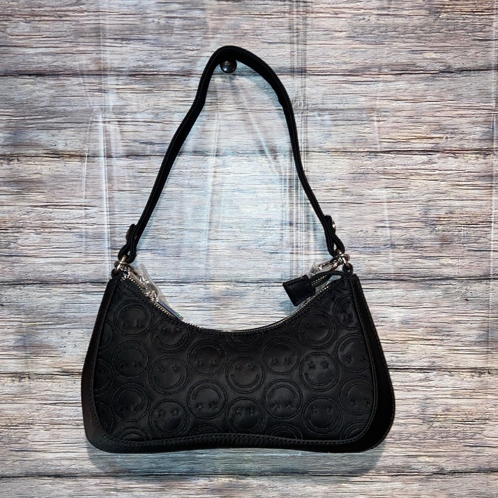 SKINNYDIP London Kiera Smize Quilted Embroidered Bag – NWT Black East‑West Style